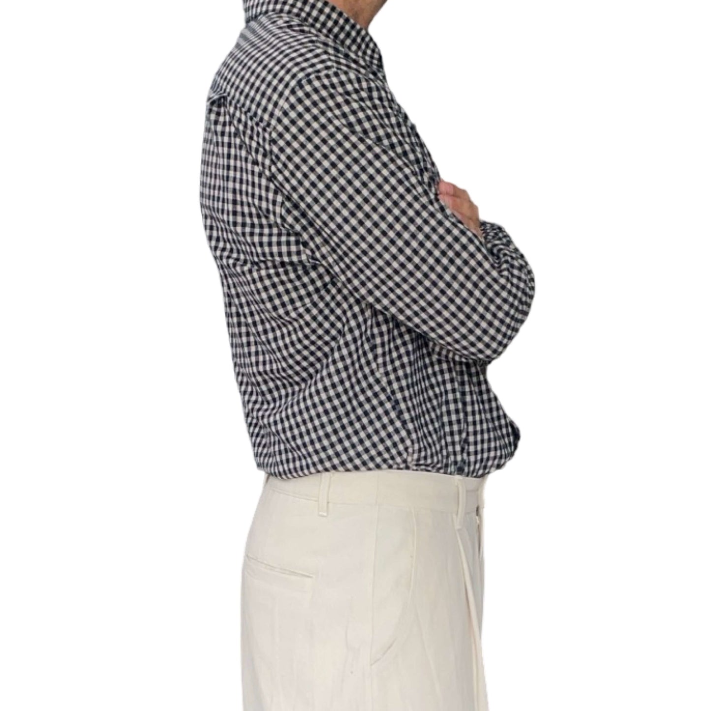 Original Shirt L/S - Cotton/Linen check
