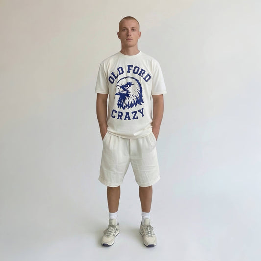 Vintage Eagle T-Shirt - Sugar/Blue