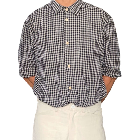 Original Shirt L/S - Cotton/Linen check