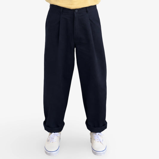 Baxter Pant - Cotton canvas - Deep Ocean Blue