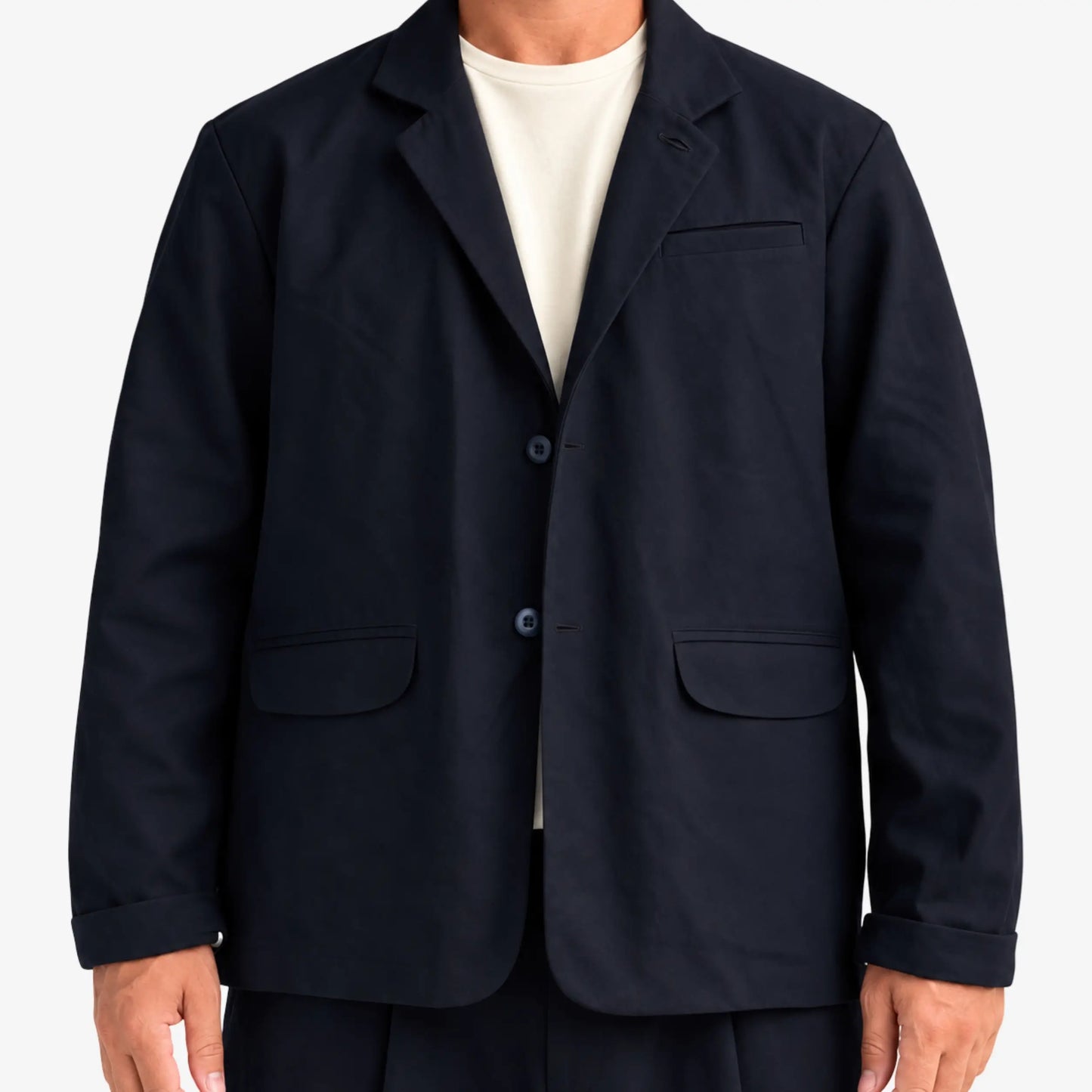 Baxter Jacket - Cotton Canvas - Deep Ocean Blue