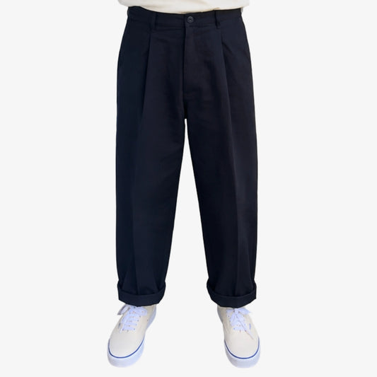 Baxter Pant - Cotton canvas - Deep Ocean Blue