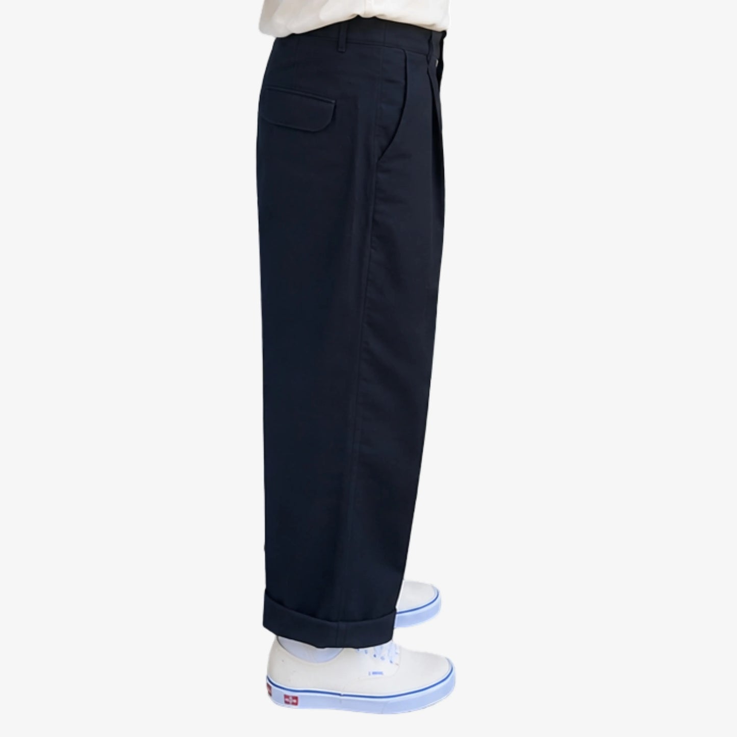 Baxter Pant - Cotton canvas - Deep Ocean Blue