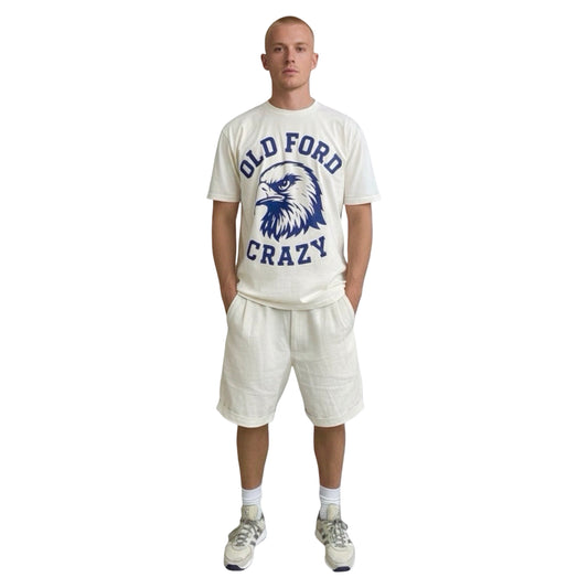 Eagle T-Shirt - Sugar/Blue