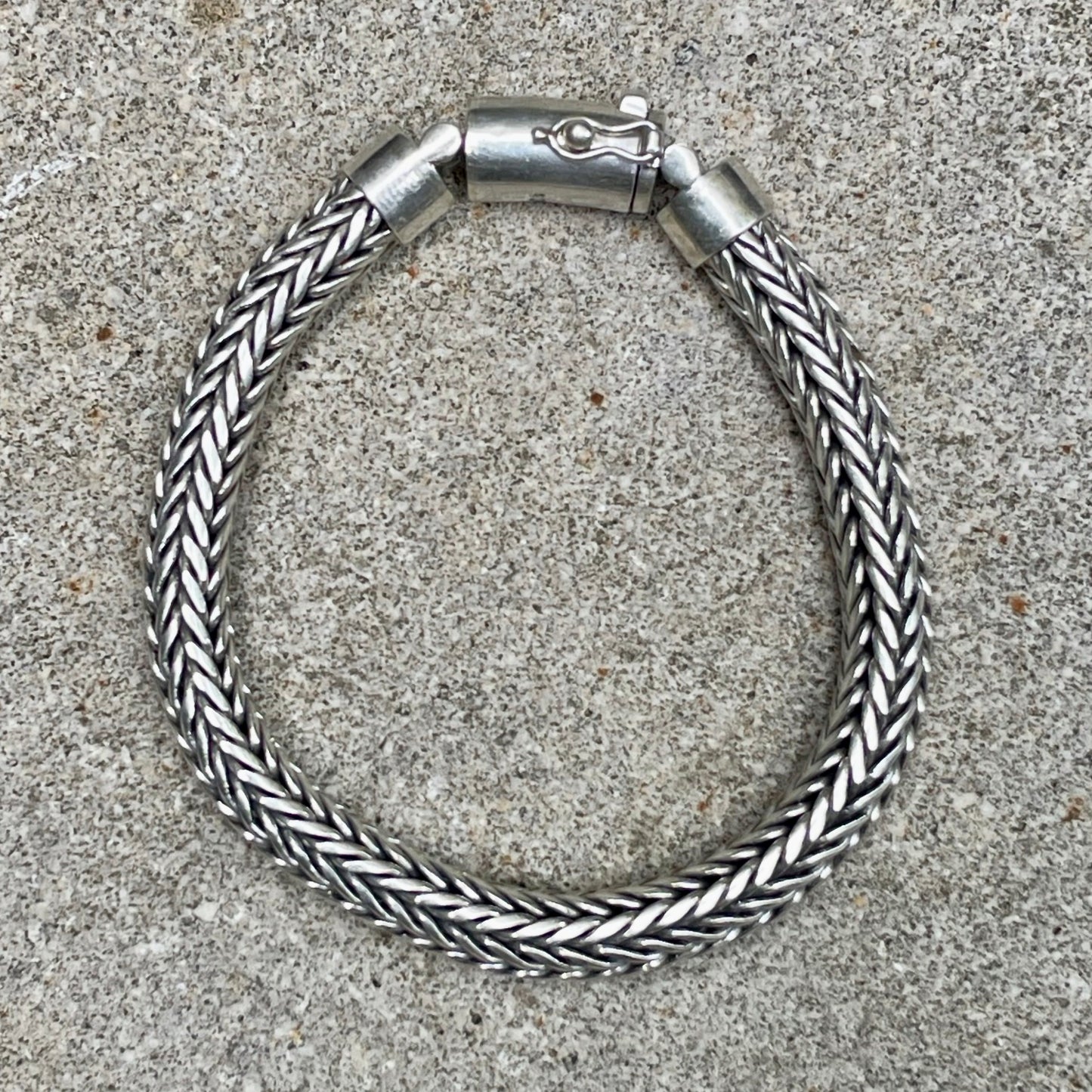 Solid 925 Silver Tribal Bracelet